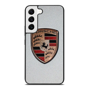 PORSCHE SILVER METAL EMBLEM Samsung Galaxy S22 Case Cover PORSCHE SILVER METAL EMBLEM Samsung Galaxy S22 Case Cover