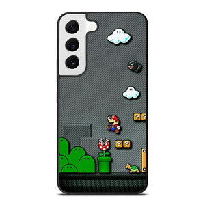 SUPER MARIO BROS CARBON GAMES Samsung Galaxy S22 Case Cover SUPER MARIO BROS CARBON GAMES Samsung Galaxy S22 Case Cover