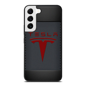 TESLA METAL CARBON LOGO Samsung Galaxy S22 Case Cover
