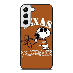 TEXAS LONGHORNS SNOOPY CARTOON Samsung Galaxy S22 Case Cover TEXAS LONGHORNS SNOOPY CARTOON Samsung Galaxy S22 Case Cover