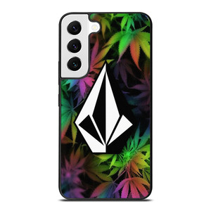 VOLCOM MARIJUANA LEAF Samsung Galaxy S22 Case Cover VOLCOM MARIJUANA LEAF Samsung Galaxy S22 Case Cover