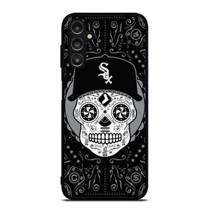 CHICAGO WHITE SOX SKULL PATTERN Samsung Galaxy A14 Case Cover