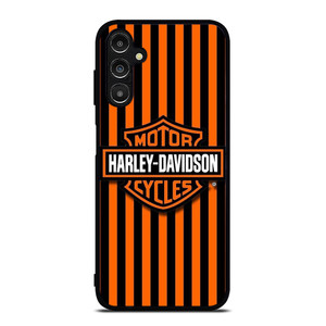 HARLEY DAVIDSON MOTOR CYCLES ORANGE STRIPE Samsung Galaxy A14 Case Cover