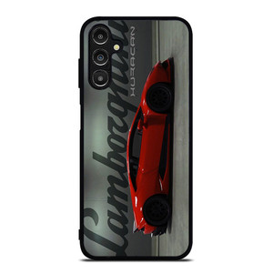 LAMBORGHINI HURACAN RED LOGO Samsung Galaxy A14 Case Cover LAMBORGHINI HURACAN RED LOGO Samsung Galaxy A14 Case Cover