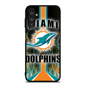 MIAMI DOLPHINS STRIPE NFL LOGO Samsung Galaxy A14 Case Cover