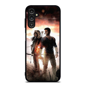 NATHAN DRAKE AND LARA CROFT UNCHARTED GAMES Samsung Galaxy A14 Case Cover NATHAN DRAKE AND LARA CROFT UNCHARTED GAMES Samsung Galaxy A14 Case Cover