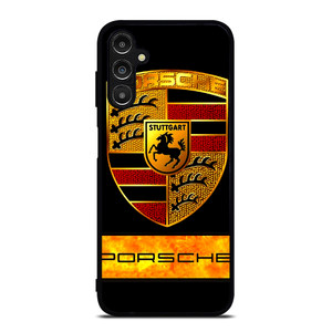 PORSCHE GOLD EMBLEM Samsung Galaxy A14 Case Cover PORSCHE GOLD EMBLEM Samsung Galaxy A14 Case Cover