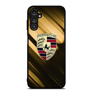 PORSCHE GOLD LOGO Samsung Galaxy A14 Case Cover PORSCHE GOLD LOGO Samsung Galaxy A14 Case Cover