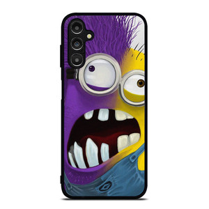 PURPLE HALF MINION CARTOON Samsung Galaxy A14 Case Cover