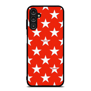 SUPREME STARS PATTERN RED Samsung Galaxy A14 Case Cover SUPREME STARS PATTERN RED Samsung Galaxy A14 Case Cover