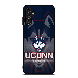 UCONN HUSKIES BASKETBALL METAL LOGO Samsung Galaxy A14 Case Cover