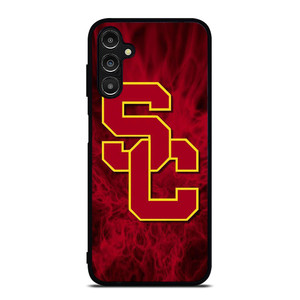 USC TROJANS RED SMOKED LOGO Samsung Galaxy A14 Case Cover