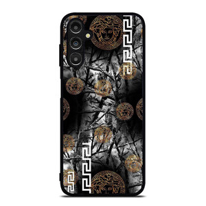 VERCASE CAMO LEAF BLACK WHITE Samsung Galaxy A14 Case Cover