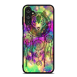 WHITE WOLF DREAMCATCHER TIE DIE Samsung Galaxy A14 Case Cover WHITE WOLF DREAMCATCHER TIE DIE Samsung Galaxy A14 Case Cover