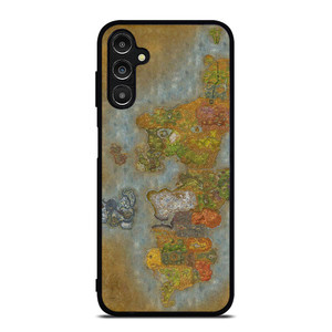 WORLD OF WARCRAFT GAMES MAP Samsung Galaxy A14 Case Cover