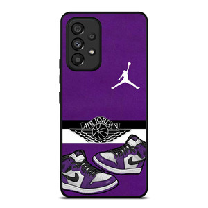 AIR JORDAN PURPLE LOGO Samsung Galaxy A53 Case Cover