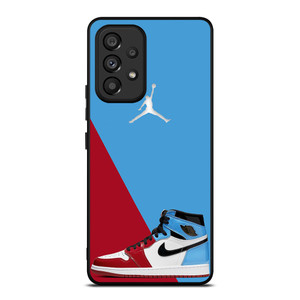 AIR JORDAN SNEAKERS RED BLUE Samsung Galaxy A53 Case Cover