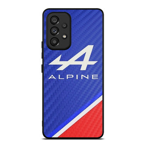 ALPINE AUTOMOBILES BLUE CARBON Samsung Galaxy A53 Case Cover ALPINE AUTOMOBILES BLUE CARBON Samsung Galaxy A53 Case Cover