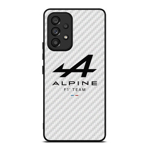 ALPINE F1 TEAM FORMULA ONE WHITE CARBON Samsung Galaxy A53 Case Cover