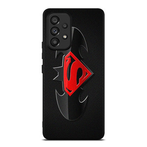 BATMAN SUPERMAN METAL CARBON Samsung Galaxy A53 Case Cover