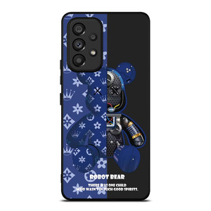 BEAR BRICK KAWS ROBOT BLUE Samsung Galaxy A53 Case Cover
