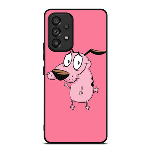 COURAGE THE COWARDLY DOG CARTOON PINK Samsung Galaxy A53 Case Cover