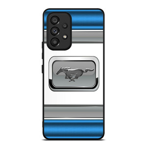 FORD MUSTANG BLUE METAL EMBLEM Samsung Galaxy A53 Case Cover