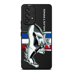 FORD MUSTANG METAL CARBON EMBLEM Samsung Galaxy A53 Case Cover