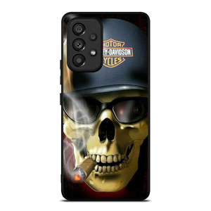 HARLEY DAVIDSON MOTOR SKULL SMOKING Samsung Galaxy A53 Case Cover HARLEY DAVIDSON MOTOR SKULL SMOKING Samsung Galaxy A53 Case Cover