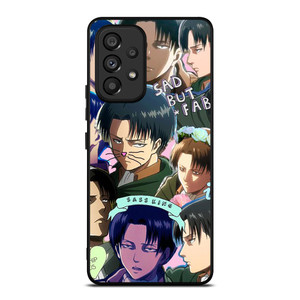 LEVI ACKERMAN ATTACK ON TITANS CUTE ANIME COLLAGE Samsung Galaxy A53 Case Cover