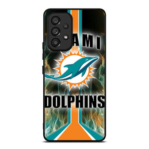 MIAMI DOLPHINS STRIPE NFL LOGO Samsung Galaxy A53 Case Cover MIAMI DOLPHINS STRIPE NFL LOGO Samsung Galaxy A53 Case Cover