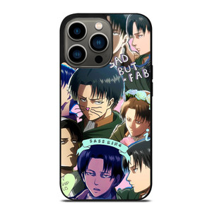 LEVI ACKERMAN ATTACK ON TITANS CUTE ANIME COLLAGE iPhone 13 Pro Case Cover