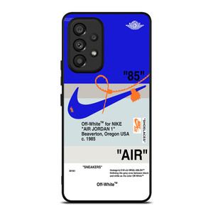 NIKE AIR JORDAN 1 OFF WHITE BLUE Samsung Galaxy A53 Case Cover NIKE AIR JORDAN 1 OFF WHITE BLUE Samsung Galaxy A53 Case Cover