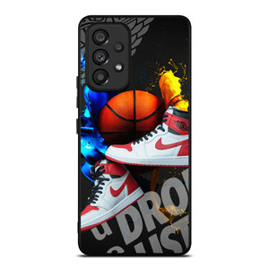NIKE AIR JORDAN SPLASHED SNEAKERS Samsung Galaxy A53 Case Cover NIKE AIR JORDAN SPLASHED SNEAKERS Samsung Galaxy A53 Case Cover