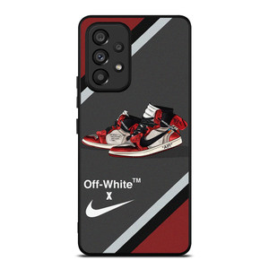 NIKE SWOOSH AIR JORDAN HIGH OFF WHITE Samsung Galaxy A53 Case Cover NIKE SWOOSH AIR JORDAN HIGH OFF WHITE Samsung Galaxy A53 Case Cover