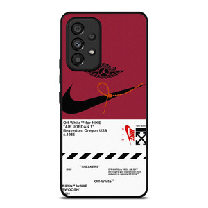NIKE SWOOSH AIR JORDAN OFF WHITE Samsung Galaxy A53 Case Cover NIKE SWOOSH AIR JORDAN OFF WHITE Samsung Galaxy A53 Case Cover