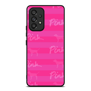 PINK NATION LUXE DOG STRIPE Samsung Galaxy A53 Case Cover PINK NATION LUXE DOG STRIPE Samsung Galaxy A53 Case Cover