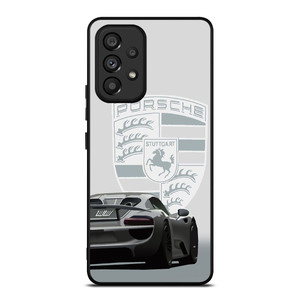PORSCHE STUTTGART 918 SPYDER POSTER WHITE Samsung Galaxy A53 Case Cover PORSCHE STUTTGART 918 SPYDER POSTER WHITE Samsung Galaxy A53 Case Cover