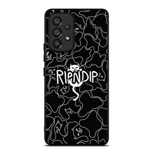 RIPNDIP BLACK DOODLE LOGO Samsung Galaxy A53 Case Cover