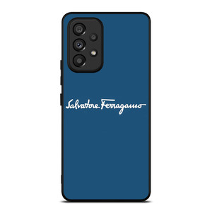 SALVATORE FERRAGAMO BLUE LOGO Samsung Galaxy A53 Case Cover SALVATORE FERRAGAMO BLUE LOGO Samsung Galaxy A53 Case Cover