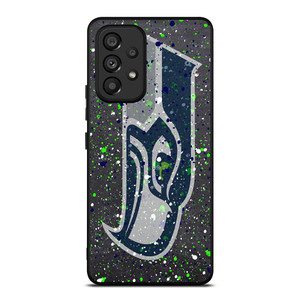 SEATTLE SEAHAWKS SPLASHED LOGO Samsung Galaxy A53 Case Cover SEATTLE SEAHAWKS SPLASHED LOGO Samsung Galaxy A53 Case Cover