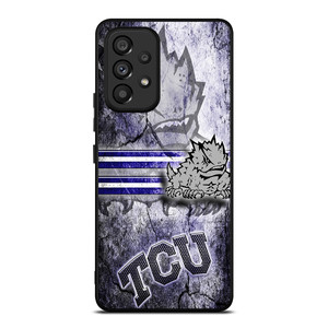 TCU HORNED FROGS FOOTBALL ICON Samsung Galaxy A53 Case Cover TCU HORNED FROGS FOOTBALL ICON Samsung Galaxy A53 Case Cover
