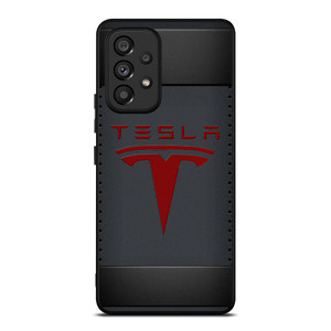 TESLA METAL CARBON LOGO Samsung Galaxy A53 Case Cover