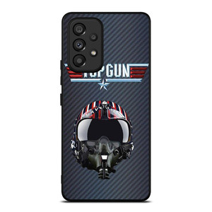 TOP GUN MAVERICK HELMET CARBON Samsung Galaxy A53 Case Cover TOP GUN MAVERICK HELMET CARBON Samsung Galaxy A53 Case Cover