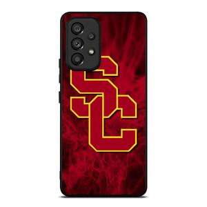 USC TROJANS RED SMOKED LOGO Samsung Galaxy A53 Case Cover