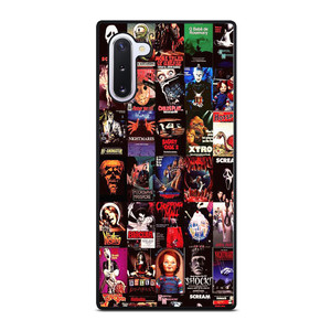 HORROR MOVIES POSTERS COLLAGE Samsung Galaxy Note 10 Case Cover HORROR MOVIES POSTERS COLLAGE Samsung Galaxy Note 10 Case Cover