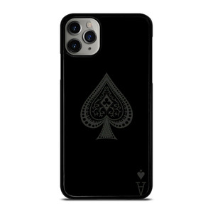ACE OF SPADES ALL BLACK ICON iPhone 11 Pro Max Case Cover