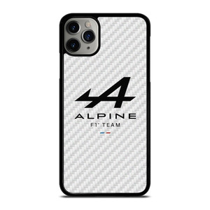 ALPINE F1 TEAM FORMULA ONE WHITE CARBON iPhone 11 Pro Max Case Cover