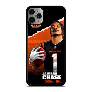 JA'MARR CHASE CINCINNATI BENGALS NFL FOOTBALL iPhone 11 Pro Max Case Cover