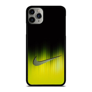 NIKE YELLOW BLACK LOGO iPhone 11 Pro Max Case Cover NIKE YELLOW BLACK LOGO iPhone 11 Pro Max Case Cover